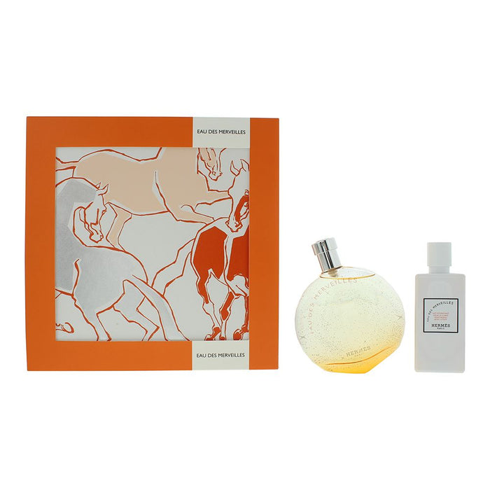 Hermes Eau Des Merveilles 2 Piece Gift Set For Women