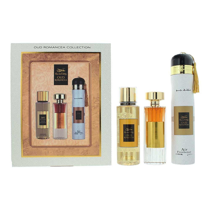 Ard Al Zaafaran Oud Romancea 3 Pcs Gift Set For Men