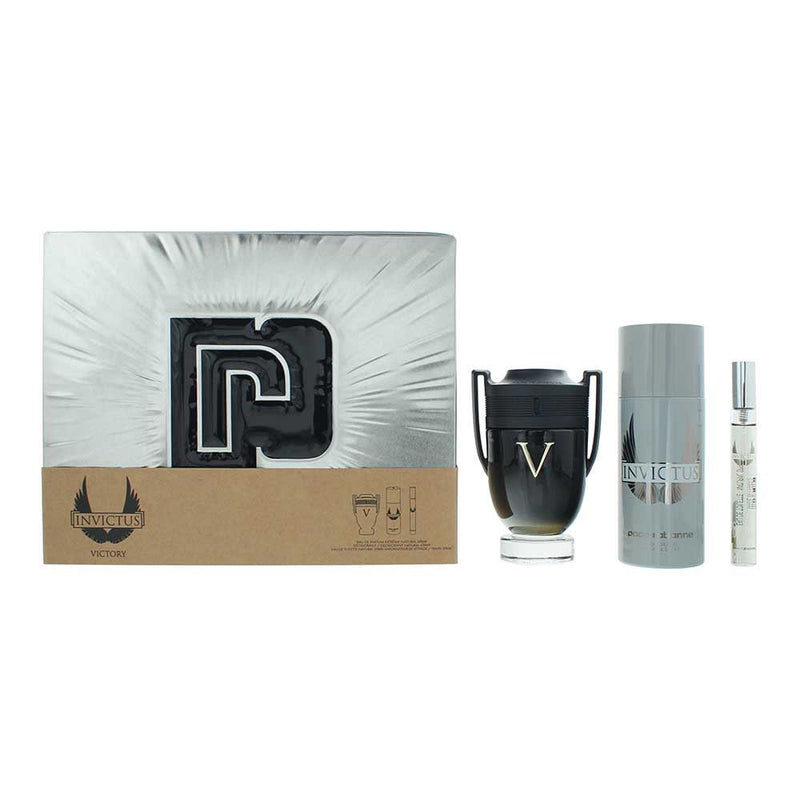 Paco Rabanne Invictus Victory 3 Pcs Set: EDP 100ml  10ml  Deo 150ml Men