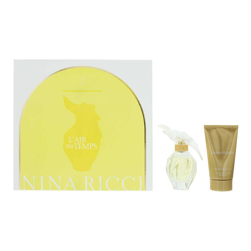 Nina Ricci L'air Du Temps 2 Piece Gift Set: EDT 50ml - Body Lotion 75m For Women