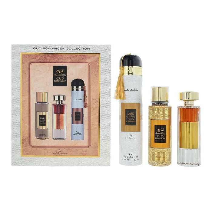 Ard Al Zaafaran Oud Romancea 3 Piece Gift Set For Men