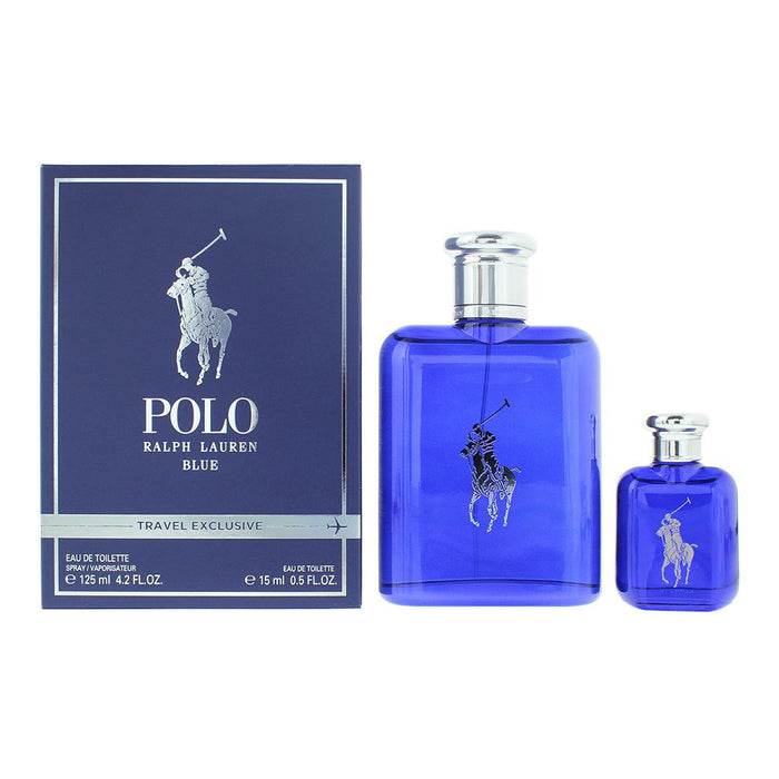 Ralph Lauren Polo Blue 2 Piece Gift Set: Edt 125ml - Edt 15ml for Men