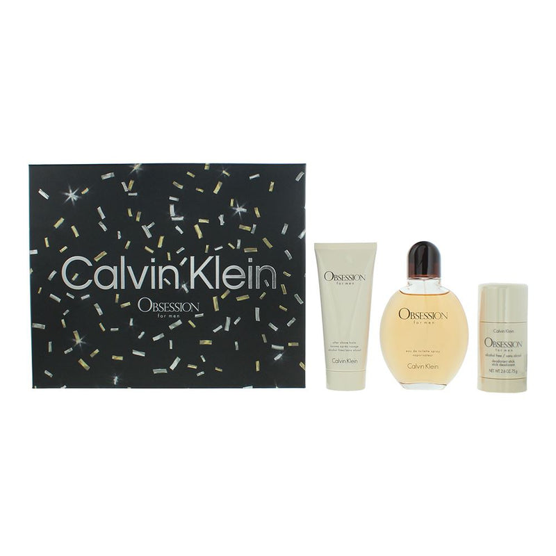 Calvin Klein Obsession Men2PcsSet: EDP 125ml Aftershave Deodorant Stick 75g Men
