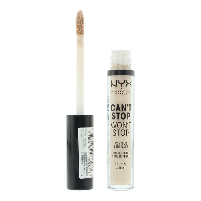 NYX Can't Stop Won't Stop 24H Alabaster Concealer 3.5ml For Women