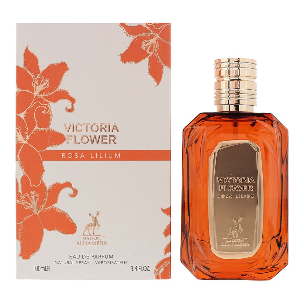 Lattafa Victoria Flower Rosa Lilium Eau De Parfum 100ml for Women — Red ...