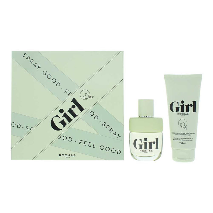 Rochas Girl 2 Piece Gift Set: Eau de Toilette 60ml - Shower Gel 100ml For Women