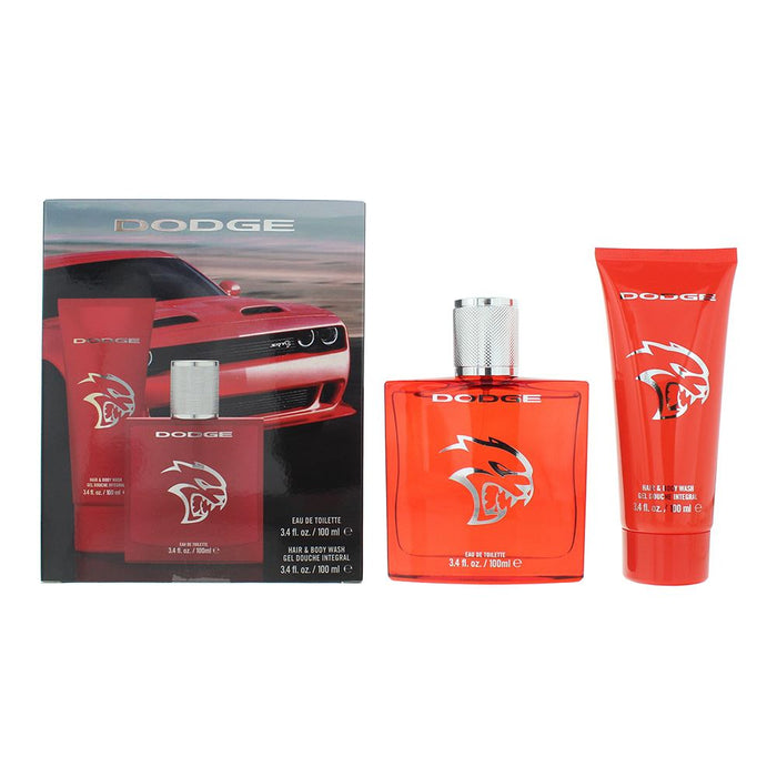 Dodge Legacy Hellcat SRT 2 Piece Gift Set: EDT 100ml - HBW 100ml For Men