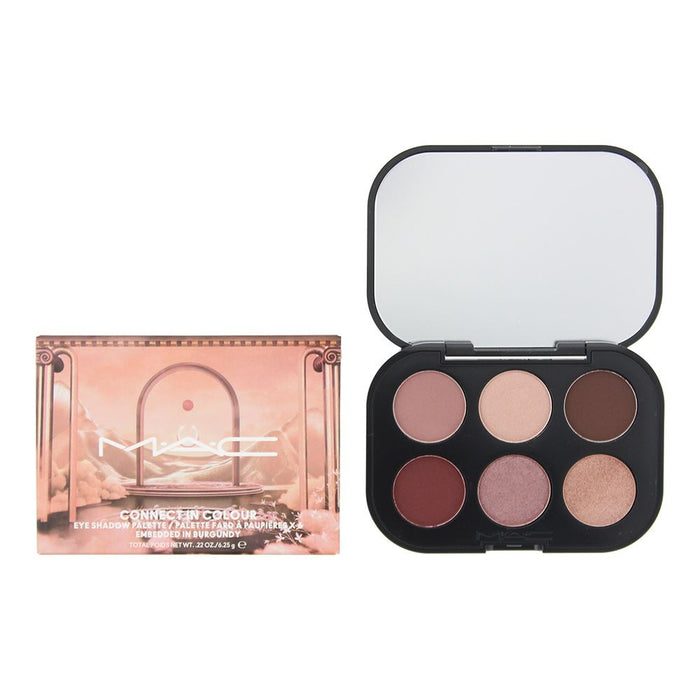 MAC Connect In Colour Embedded Eye Shadow Palette In Burgundy 6.25g For Women