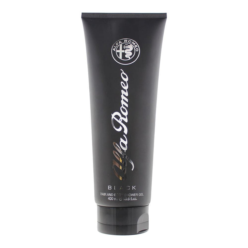 Alfa Romeo Black Hair and Body Shower Gel 400ml For Men