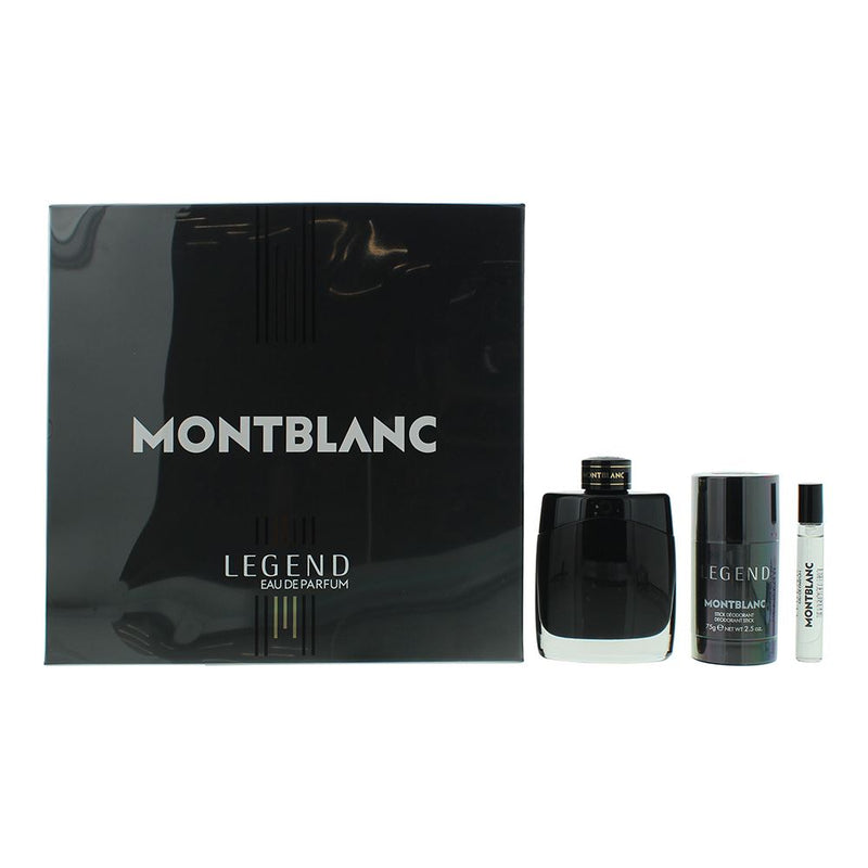 Montblanc Legend 3 Piece Gift Set: EDP 100ml - EDP 7.5ml - EDP Men Spray