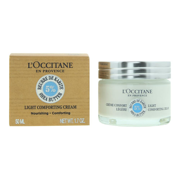 L'occitane Shea Butter Light Comforting Face Cream 50ml For Women