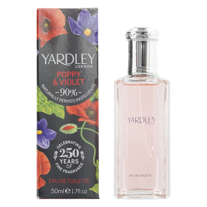 Yardley Poppy & Violet Eau de Toilette 50ml Women Spray