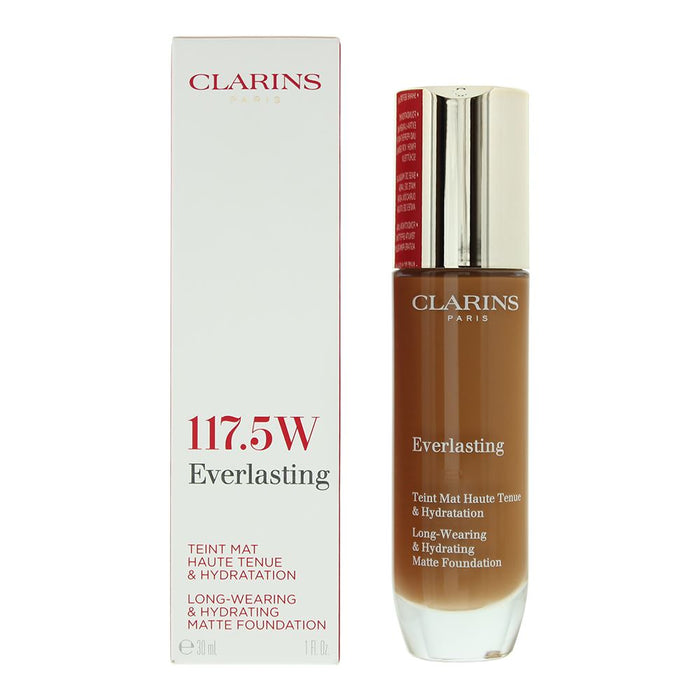 Clarins Everlasting Long Wearing 117.5 Pecan Foundation 30ml For Women
