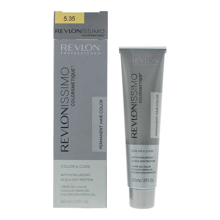 Revlon Revlonissimo Colorsmetique 5.35 Light Amber Brown Hair Colour 60ml For Women