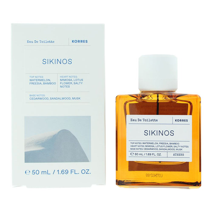 Korres Sikinos Eau de Toilette 50ml Spray For Her Him Brand NEW