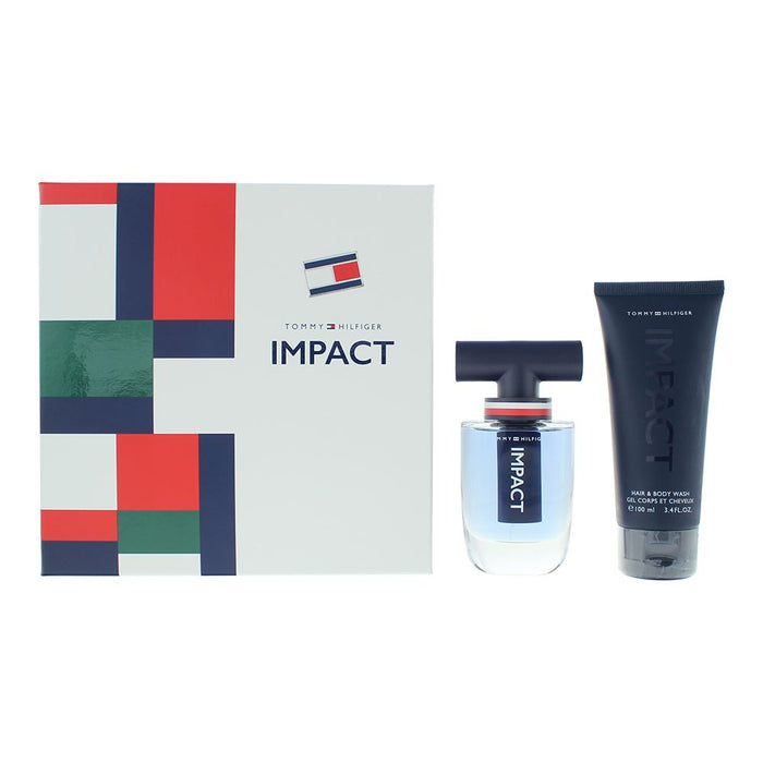 Tommy Hilfiger Impact 2 Piece Gift Set: EDT 50ml - Body Wash 100ml For Men