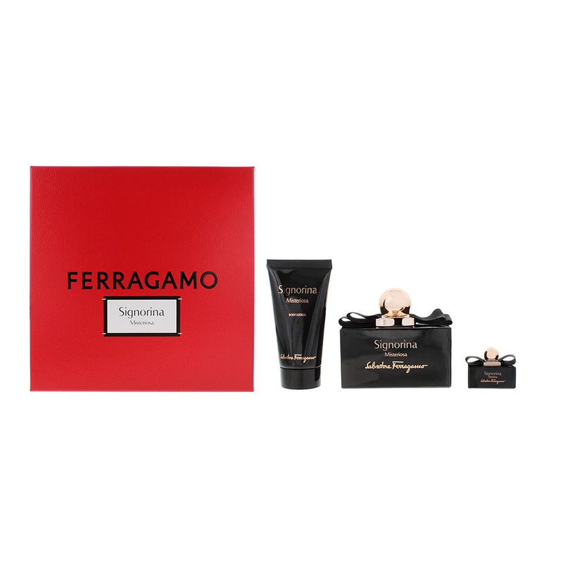 Salvatore Ferragamo Signorina Misteriosa Gift Set EDP 100ml,Lotion For Women