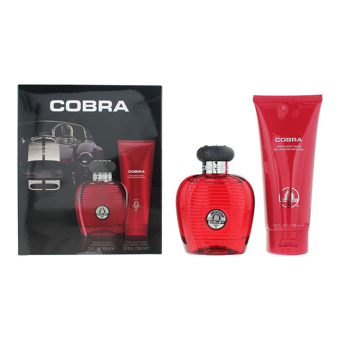 Carroll Shelby Red Cobra 2 Piece Gift Set: EDT 100ml - HBW 150ml For Men