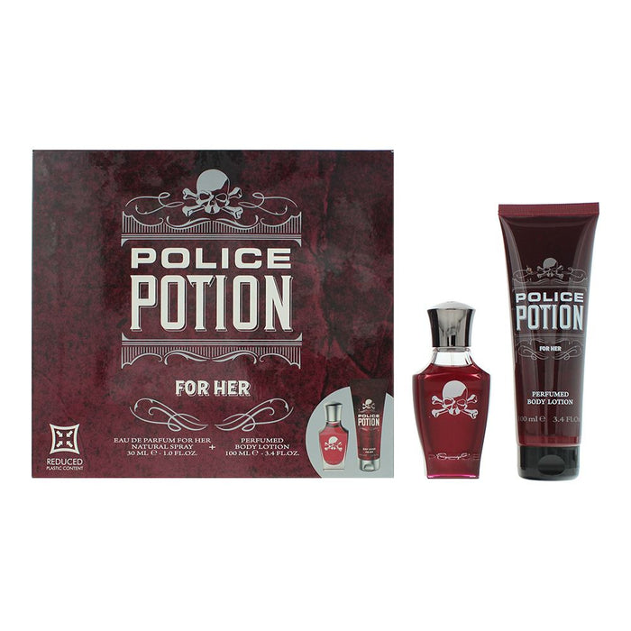 Police Potion For Her Pcs Gift Set: EDP 30ml - Body Lotion 100ml Women Spray