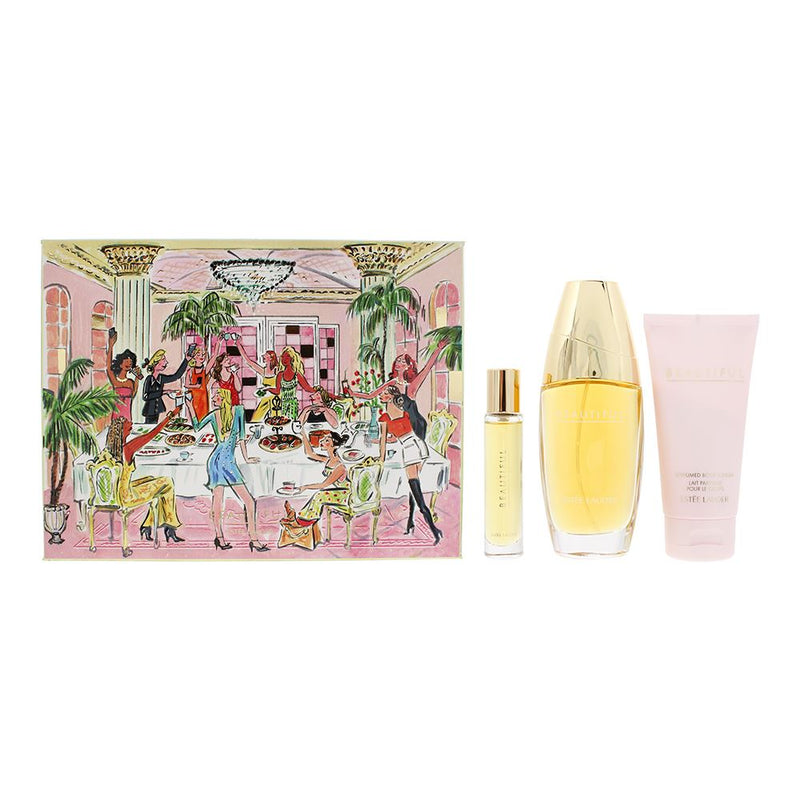 Estée Lauder Beautiful 3pc Gift Set - EDP 75ml - EDP 10ml -Lotion 75ml For Women