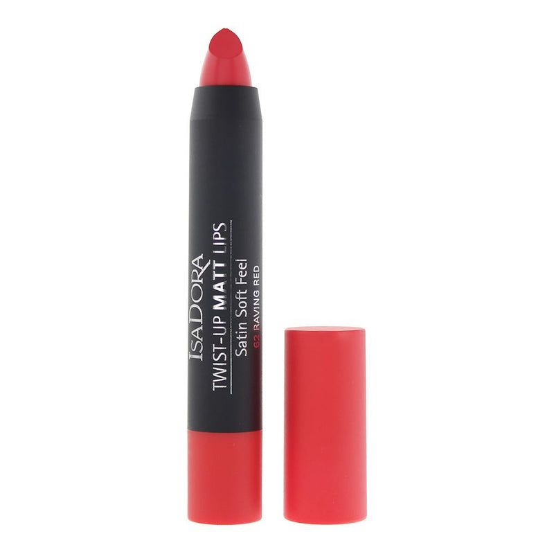 Isadora Twist-Up Matt Lips 62 Raving Red 3.3g For Women