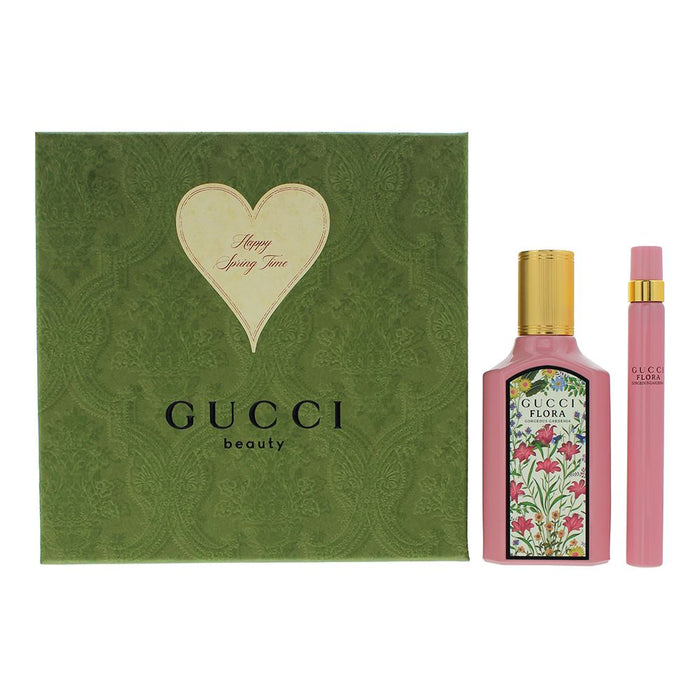 Gucci Flora Gorgeous Gardenia 2 Piece Gift Set: EDP 50ml - EDP 10ml For Women