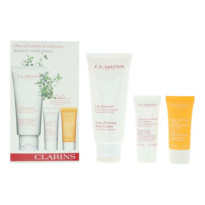 Clarins Toned Visibly Firmer 3 Piece Gift Set For Women