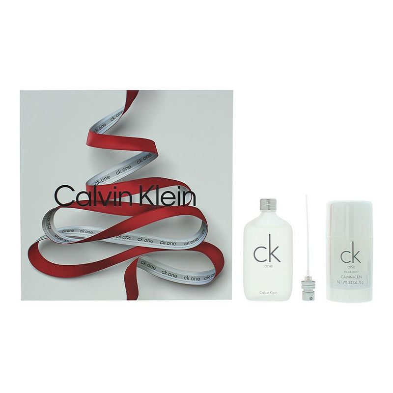 Calvin Klein Ck One 2 Pcs Gift Set: EDT 50ml - Deodorant Stick 75ml Men Spray