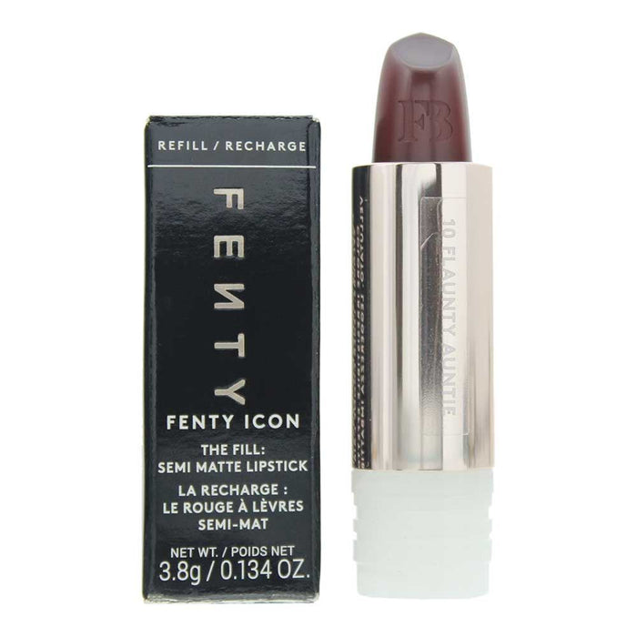 Fenty Beauty Icon Semi Matte Refillable Flaunty Auntie Lipstick 3.8g For Women