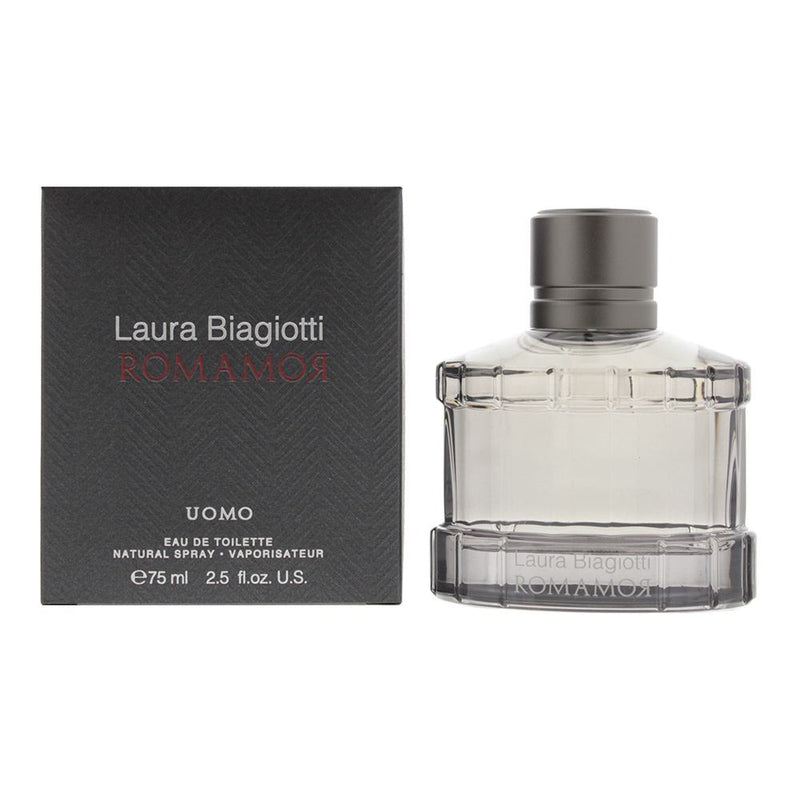 Laura Biagiotti Romamor Uomo Eau de Toilette 75ml Men Spray