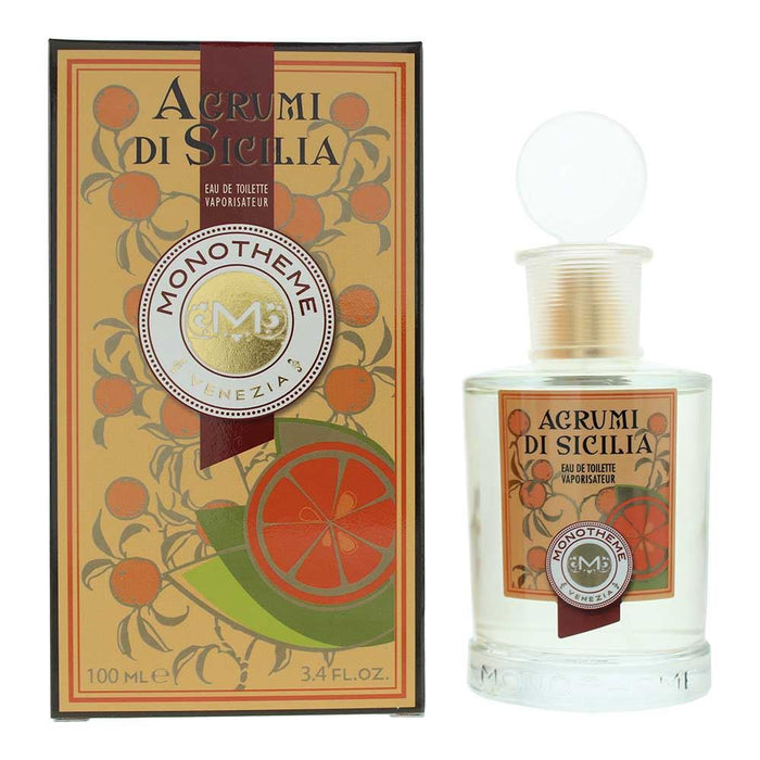 Monotheme Agrumi Amari Di Sicilia EDT 100ml Spray For Her Him Brand NEW