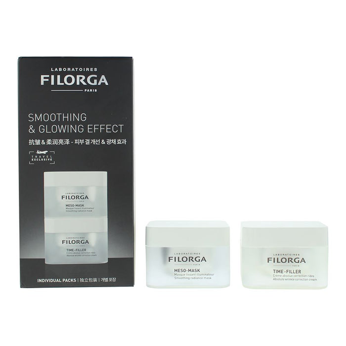 Filorga Smoothing Glowing Effect Travel 2 Piece Gift Set: Cream 50ml - Face Mask 50ml For Women