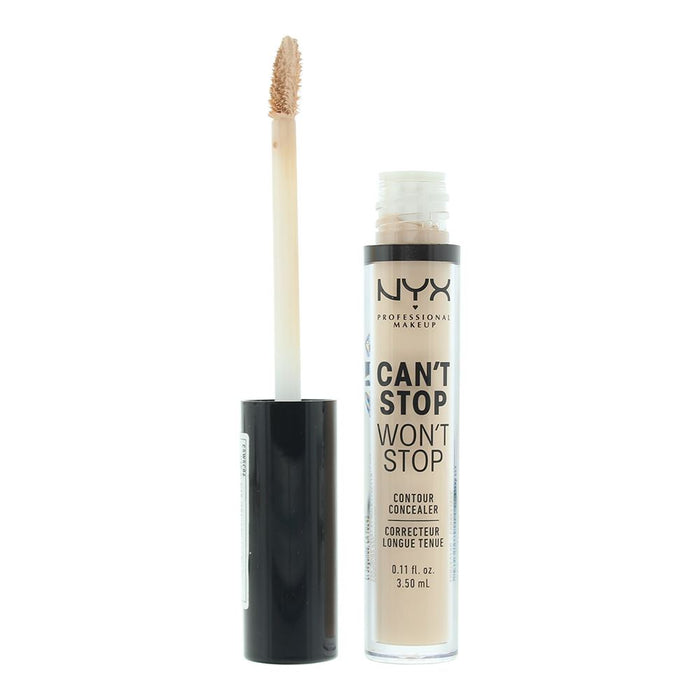 NYX Can't Stop Won't Stop 24H Matte Finish Vanilla Concealer 3.5ml For Women