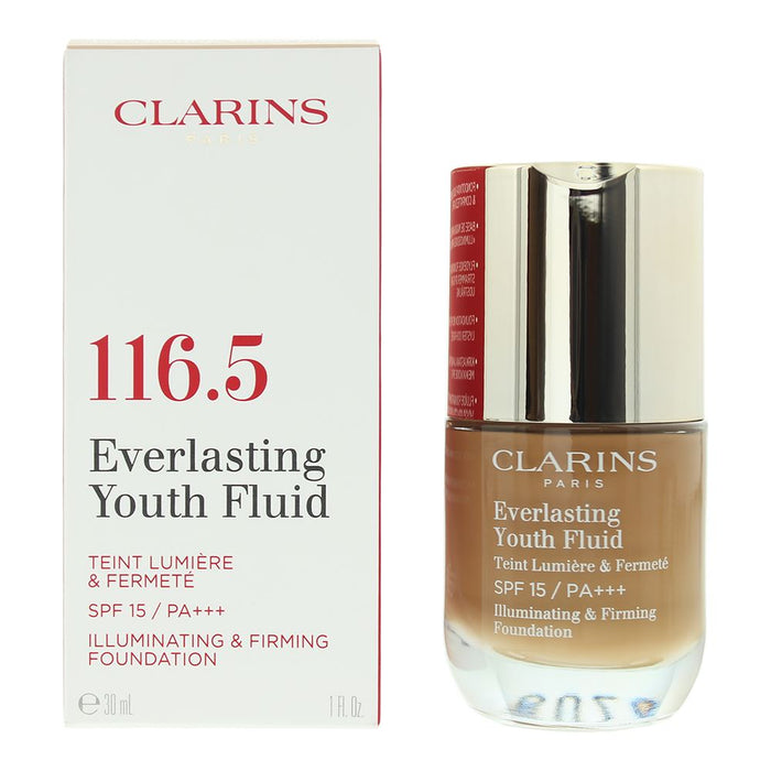 Clarins Everlasting Youth Fluid 116.5 Coffe Foundation 30ml For Women