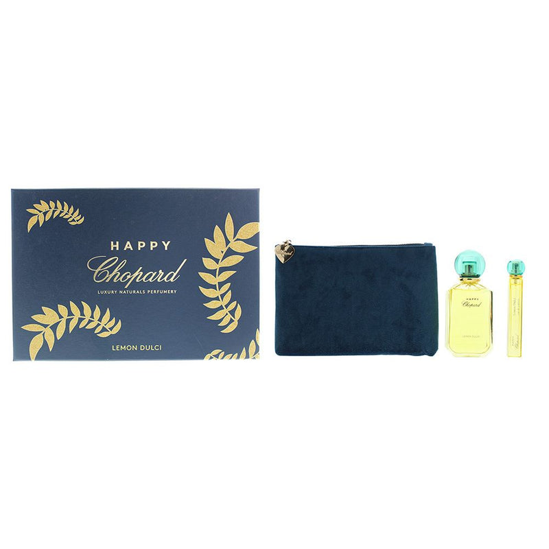 Chopard Happy Chopard Lemon Dulci 3 Piece Gift Set: EDP 100ml - EDP 10ml - Pouch
