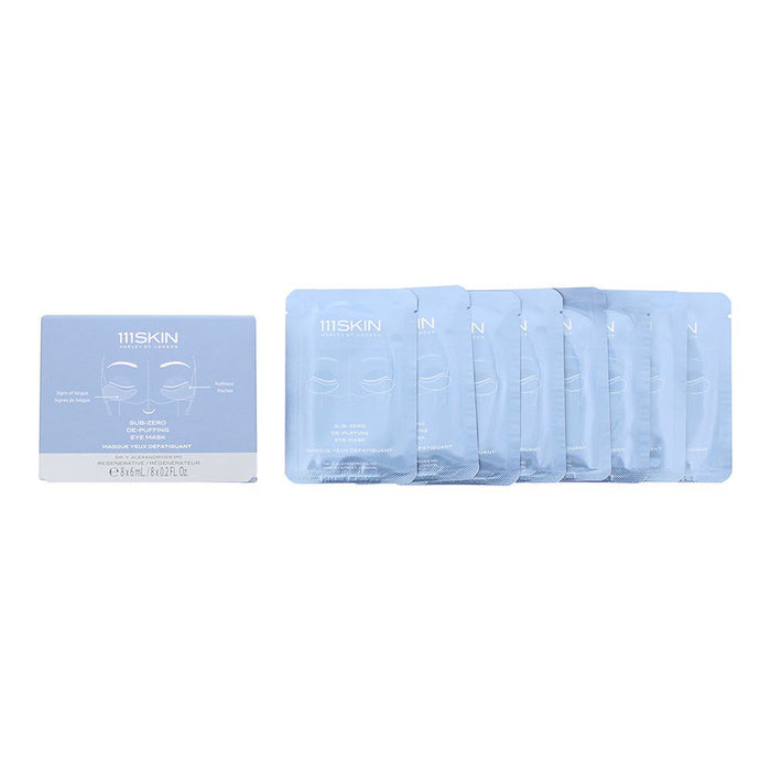 111 Skin Sub-Zero De-Puffing Eye Mask 8 x 6ml