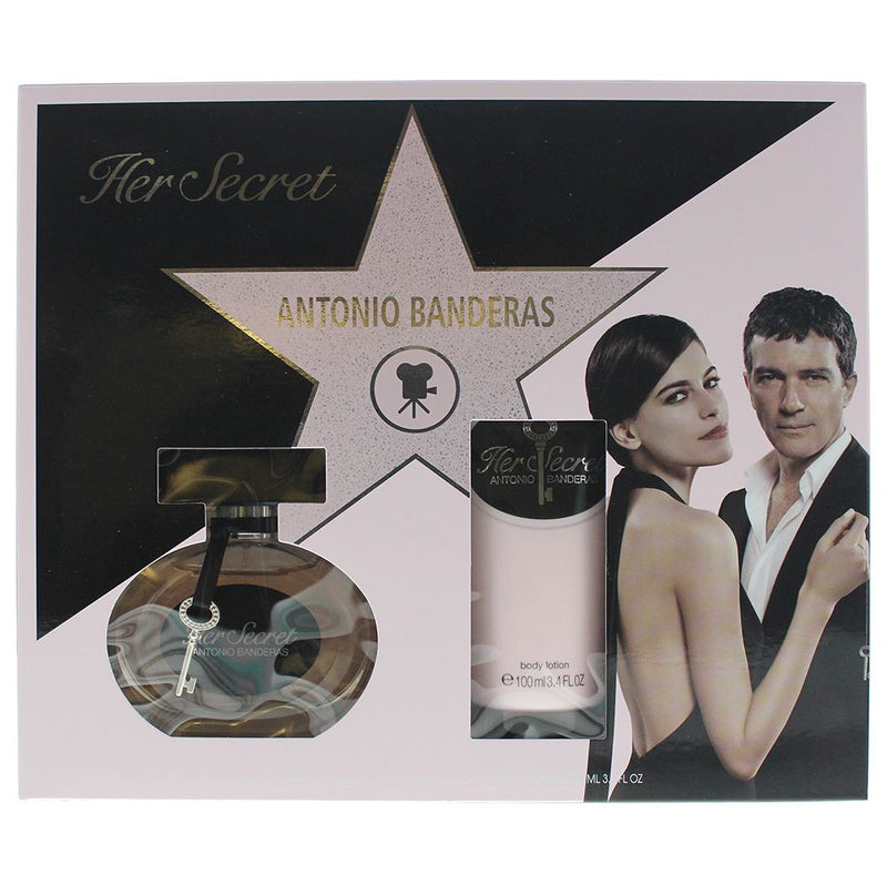 Antonio Banderas Her Secret 2 Piece Gift Set(EDT 50ml,Body Lotion 100ml)