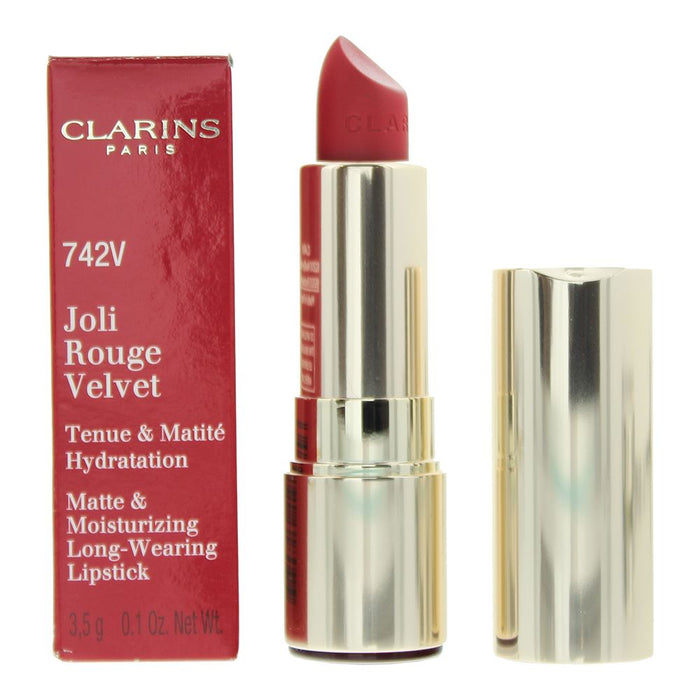 Clarins Joli Rouge Velvet 742V Lipstick 3.5g For Women