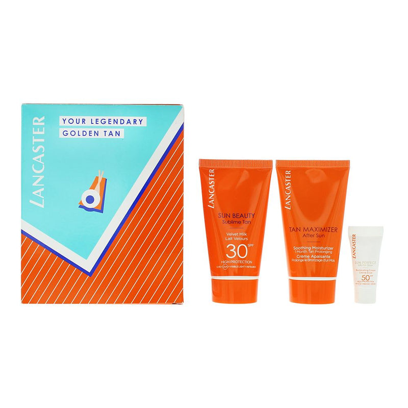 Lancaster Sun Protect Tan 3 Piece Gift Set: For Unisex