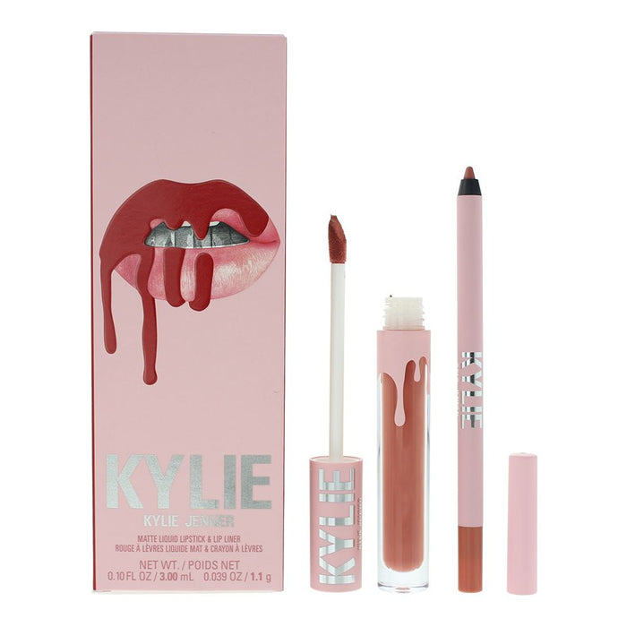 Kylie By Kylie Jenner Matte Lip Kit 801 Queen 2 Piece Gift Set For Women