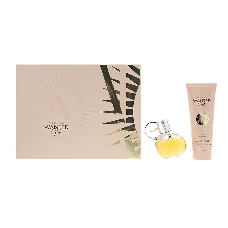 Azzaro Wanted Girl 2 Piece Gift Set: Eau de Parfum 50ml - Body Milk 100ml