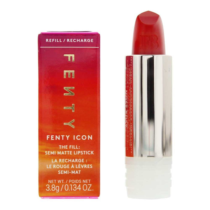 Fenty Beauty Icon The Fill Semi-Matte Refillable Nosy Rosy Lipstick 3.8g For Women