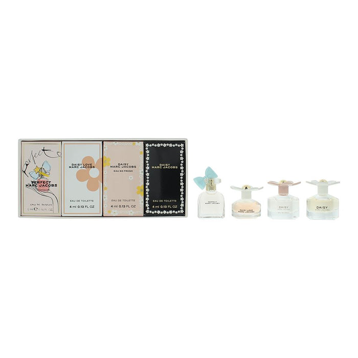 Marc Jacobs Mini 4 Piece Gift Set: Eau de Toilette 3 x 4ml - EDP 5ml For Women