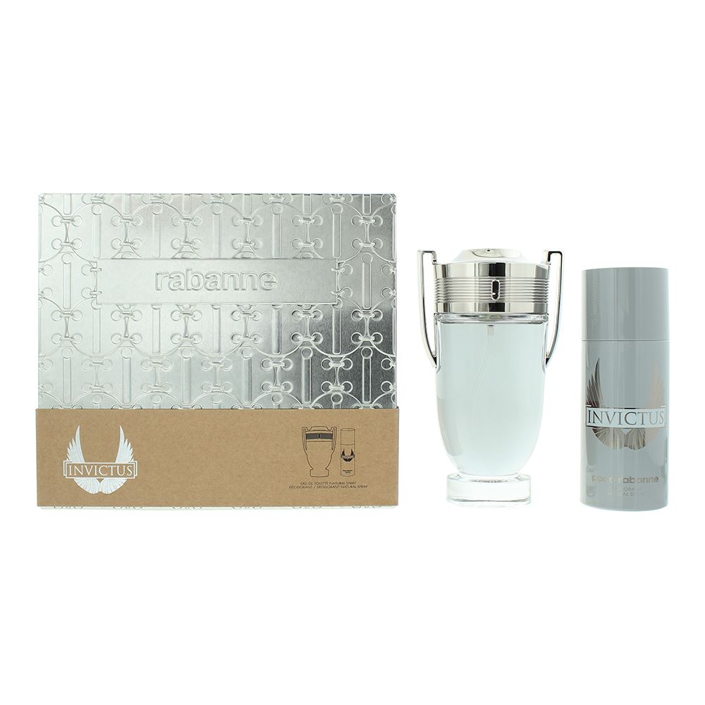 Paco Rabanne Invictus 2 Pcs Gift Set: EDT 200ml - Deodorant Spray 150m ...