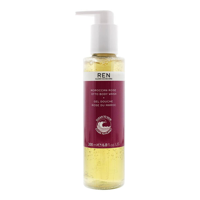 Ren Clean Skincare Moroccan Rose Otto Body Wash 200ml Women