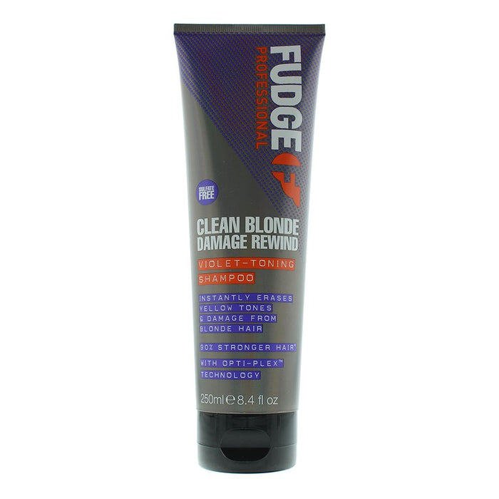 Fudge Clean Blonde Damage Rewind Violet-Toning Shampoo 250ml Unisex