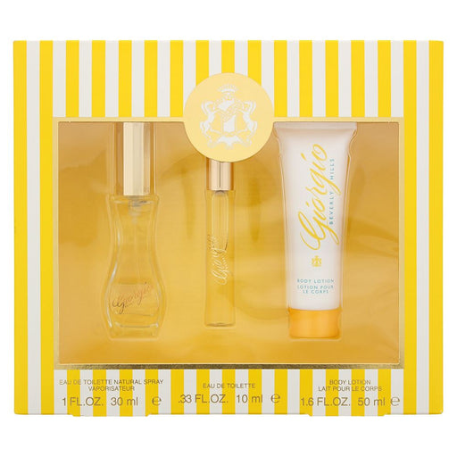 Giorgio Beverly Hills Yellow 3 Piece Gift Set For Women