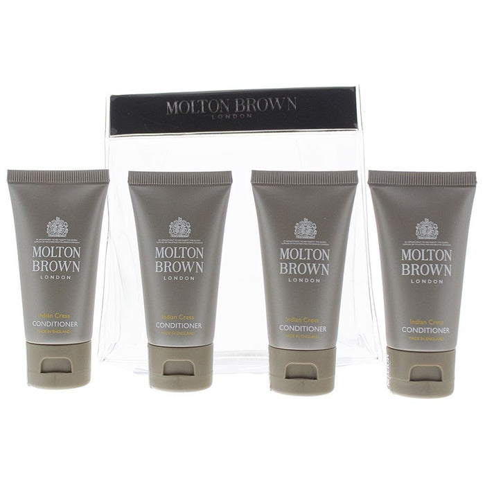 Molton Brown Indian Cress 4 Piece Gift Set: 4X Conditioner 30ml Men