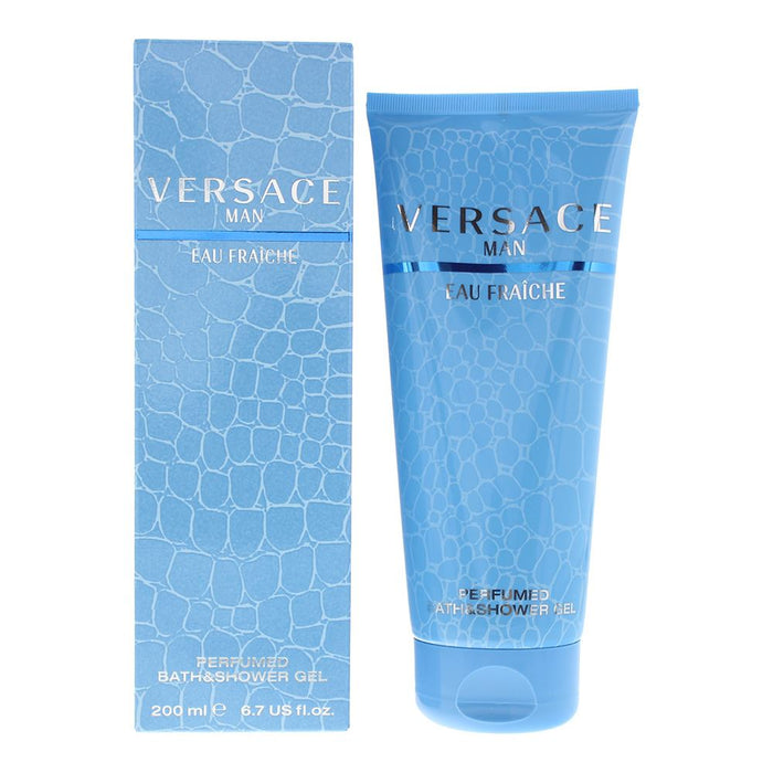Versace Man Eau Fraiche Perfumed Bath Shower Gel 200ml For Men