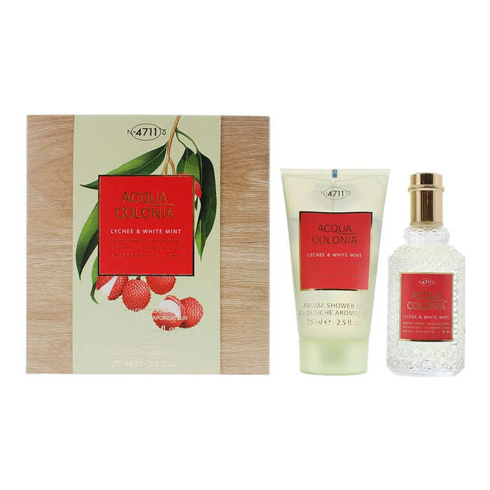 4711 Acqua Colonia Lychee White Mint 2 Piece Gift Set For Unisex